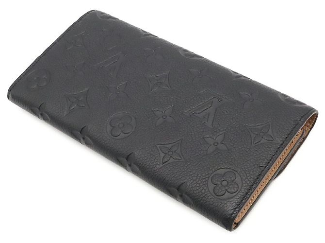 Portafoglio bi-fold Louis Vuitton Monogram Empreinte Nero - vista 3