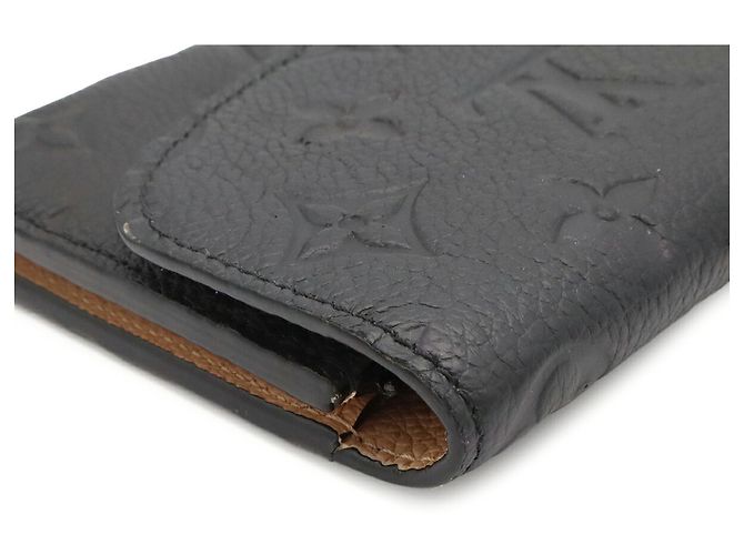 Portafoglio bi-fold Louis Vuitton Monogram Empreinte Nero - vista 4