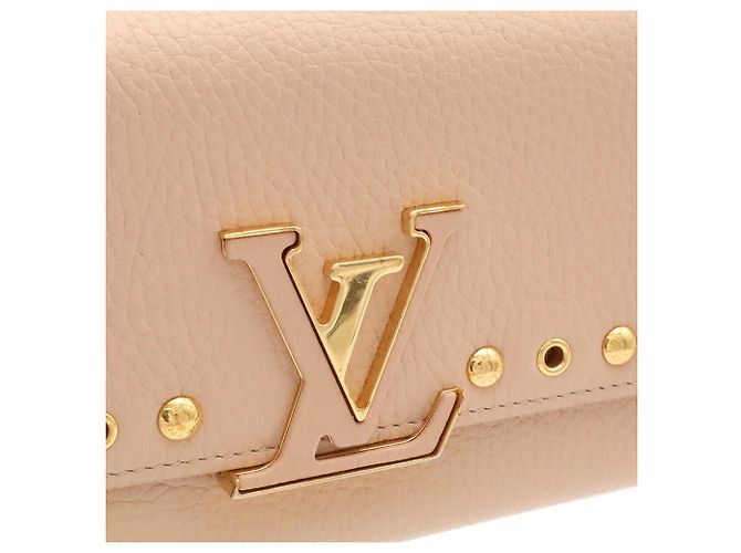 Louis Vuitton Portefeuille Capucines Bi-fold Long Wallet Beige - vista 5