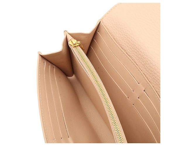 Louis Vuitton Portefeuille Capucines Bi-fold Long Wallet Beige - vista 8