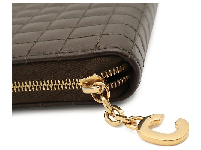 Céline Celine C-Charm Large Zip Wallet in Dark Olive Olivgrün - Ansicht 5