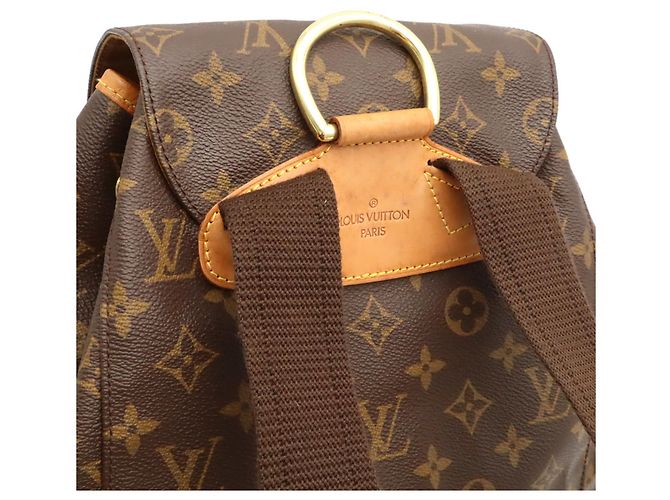Zaino e Borsa a Tracolla Louis Vuitton Monogram Montsouris GM Marrone - vista 5
