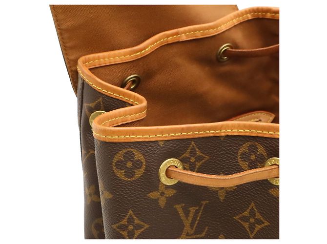 Zaino e Borsa a Tracolla Louis Vuitton Monogram Montsouris GM Marrone - vista 9