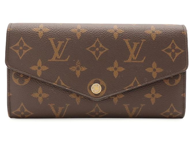 Louis Vuitton Monogram Portefeuille Sarah Bi-fold Long Wallet Marrone - vista 2