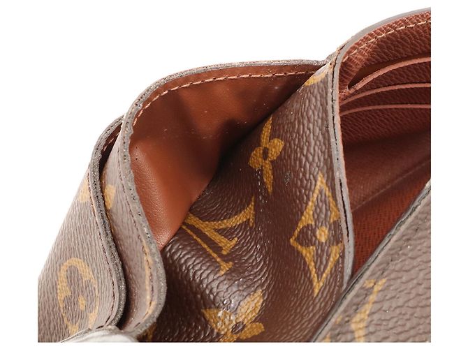 Louis Vuitton Monogram Portefeuille Sarah Bi-fold Long Wallet Marrone - vista 7