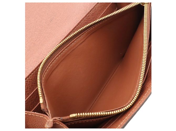 Louis Vuitton Monogram Portefeuille Sarah Bi-fold Long Wallet Marrone - vista 9