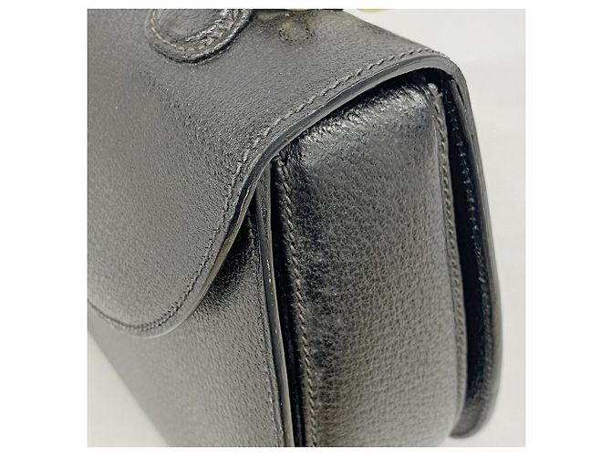 Borsa Gucci Bamboo in pelle nera Nero - vista 8