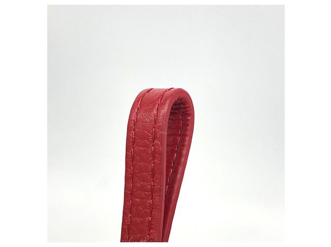 Borsa a tracolla in pelle rossa Christian Dior Rosso - vista 7