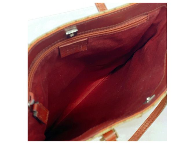 Borsa Tote Gucci GG Supreme 117551 Marrone Rosso - vista 4