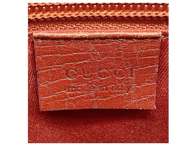 Borsa Tote Gucci GG Supreme 117551 Marrone Rosso - vista 5