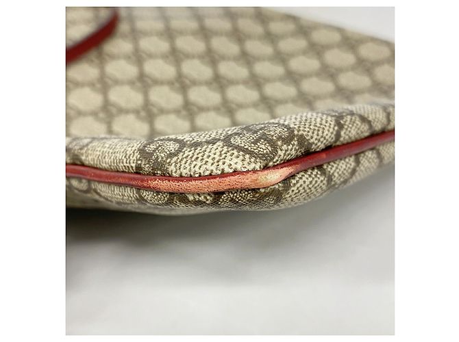 Borsa Tote Gucci GG Supreme 117551 Marrone Rosso - vista 6