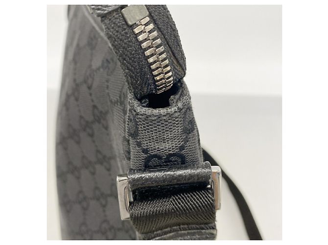 Borsa a Tracolla Gucci Nera GG Canvas 110054 Nero - vista 10