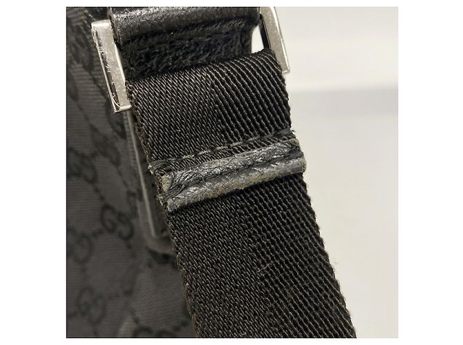 Borsa a Tracolla Gucci Nera GG Canvas 110054 Nero - vista 11