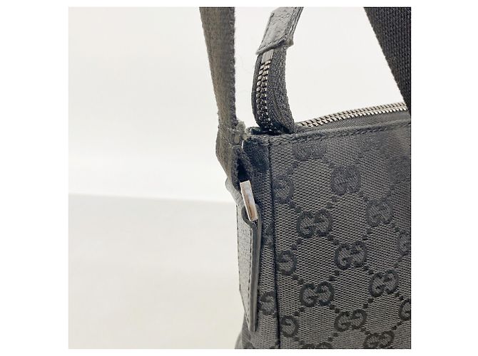Borsa a Tracolla Gucci Nera GG Canvas 110054 Nero - vista 12