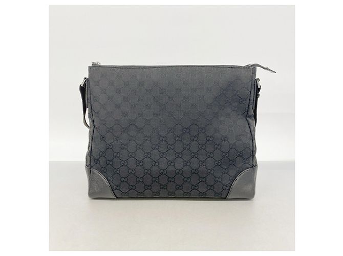Borsa a Tracolla Gucci Nera GG Canvas 110054 Nero - vista 14