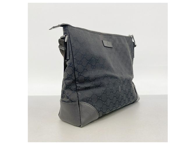 Borsa a Tracolla Gucci Nera GG Canvas 110054 Nero - vista 2