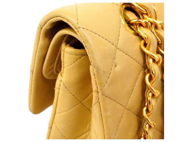 Borsa a tracolla Chanel Matelassé Beige - vista 7