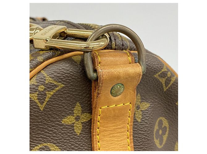 Louis Vuitton Boston Monogram Keepall Bandoulière 55 Marrone - vista 11