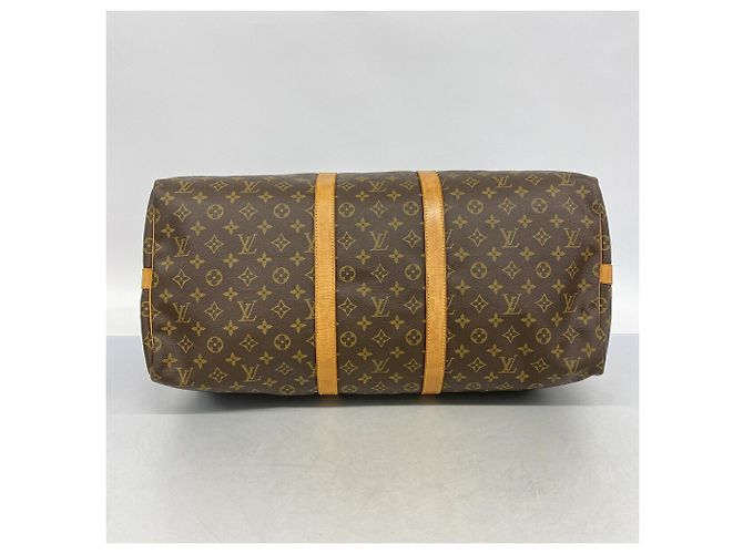 Louis Vuitton Boston Monogram Keepall Bandoulière 55 Marrone - vista 3
