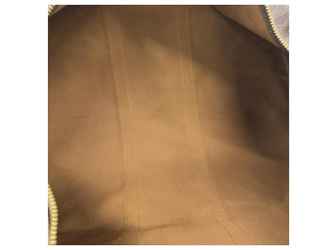 Louis Vuitton Boston Monogram Keepall Bandoulière 55 Marrone - vista 4