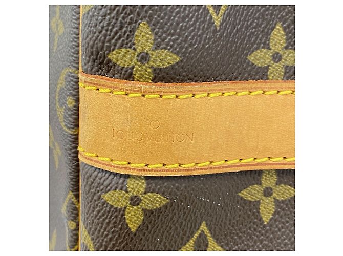 Louis Vuitton Boston Monogram Keepall Bandoulière 55 Marrone - vista 5