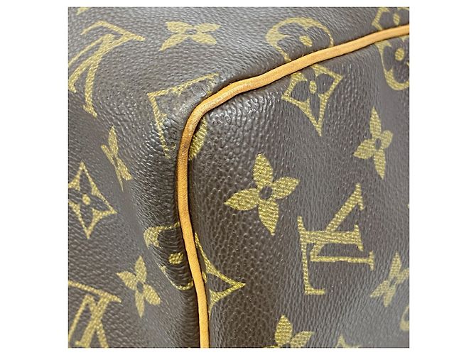 Louis Vuitton Boston Monogram Keepall Bandoulière 55 Marrone - vista 7