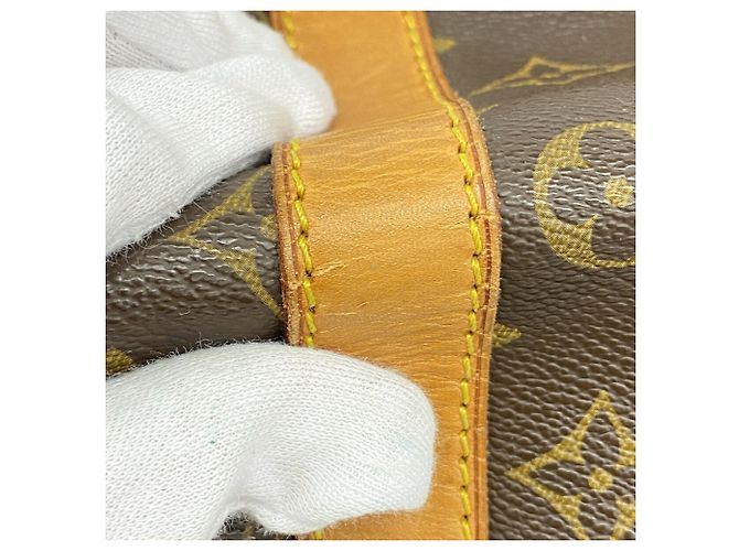 Louis Vuitton Boston Monogram Keepall Bandoulière 55 Marrone - vista 8