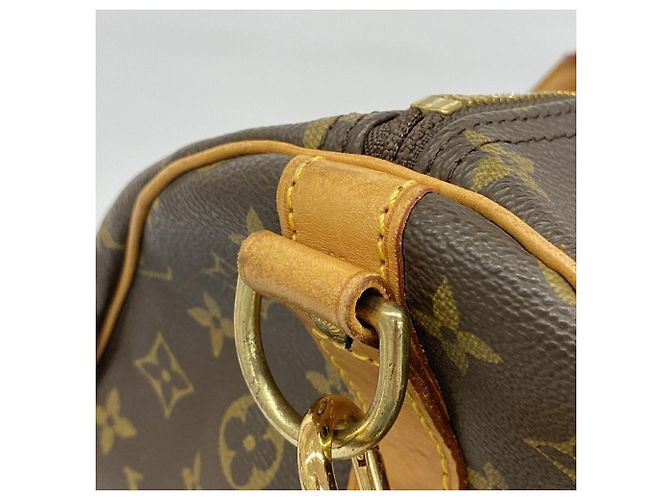 Louis Vuitton Boston Monogram Keepall Bandoulière 60 Marrone - vista 13