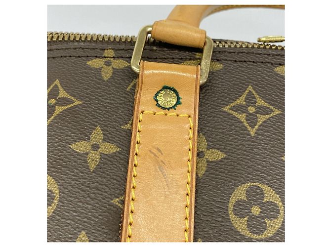 Louis Vuitton Boston Monogram Keepall Bandoulière 60 Marrone - vista 14