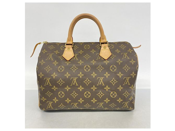 Borsa Louis Vuitton Monogram Speedy 30 Marrone - vista 11