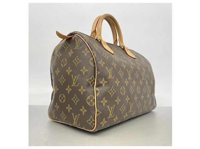 Borsa Louis Vuitton Monogram Speedy 30 Marrone - vista 2