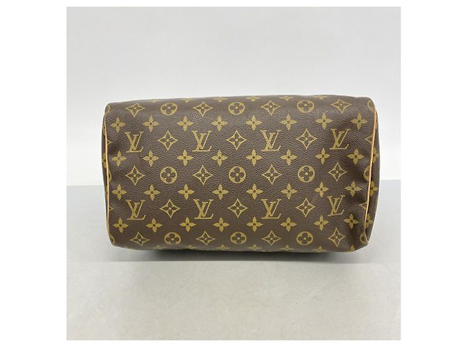 Borsa Louis Vuitton Monogram Speedy 30 Marrone - vista 3