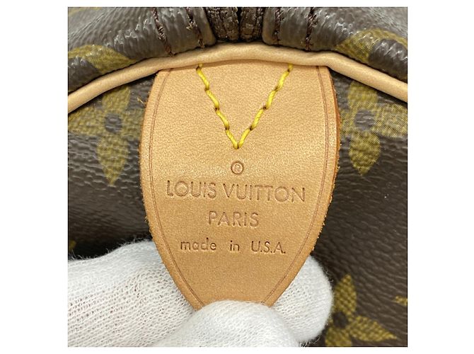Borsa Louis Vuitton Monogram Speedy 30 Marrone - vista 5
