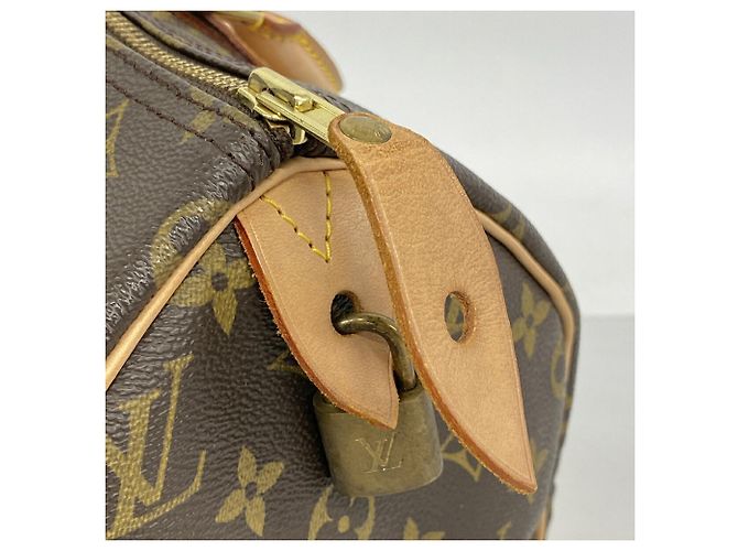 Borsa Louis Vuitton Monogram Speedy 30 Marrone - vista 6