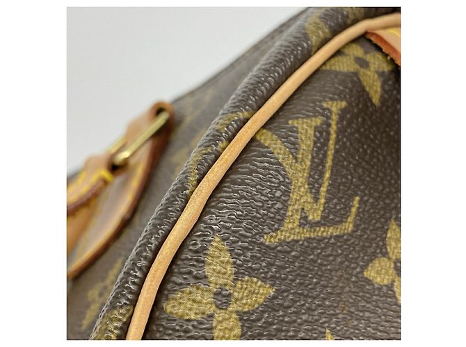 Borsa Louis Vuitton Monogram Speedy 30 Marrone - vista 7