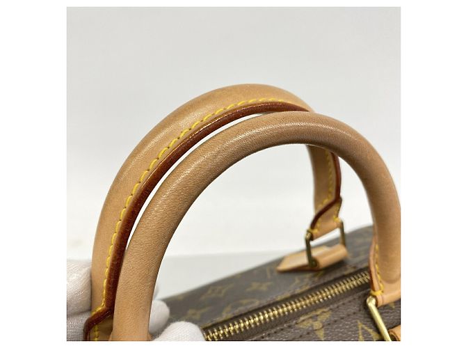 Borsa Louis Vuitton Monogram Speedy 30 Marrone - vista 9