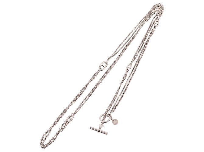 Hermès Colar longo Hermes Kara Silver Prata - vista 13