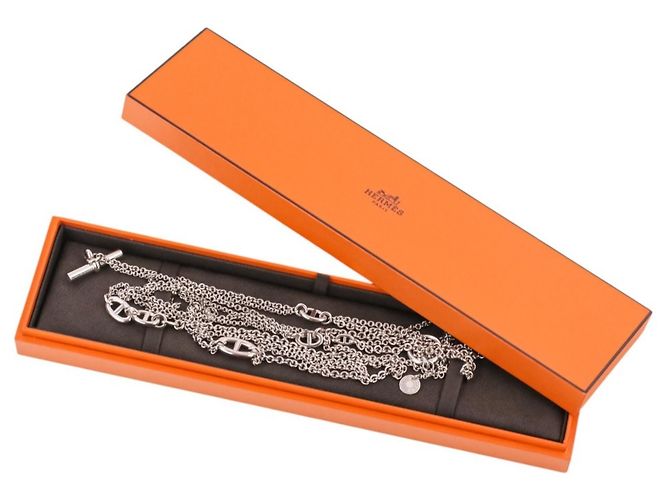 Hermès Colar longo Hermes Kara Silver Prata - vista 14