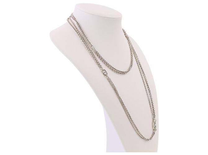 Hermès Colar longo Hermes Kara Silver Prata - vista 2