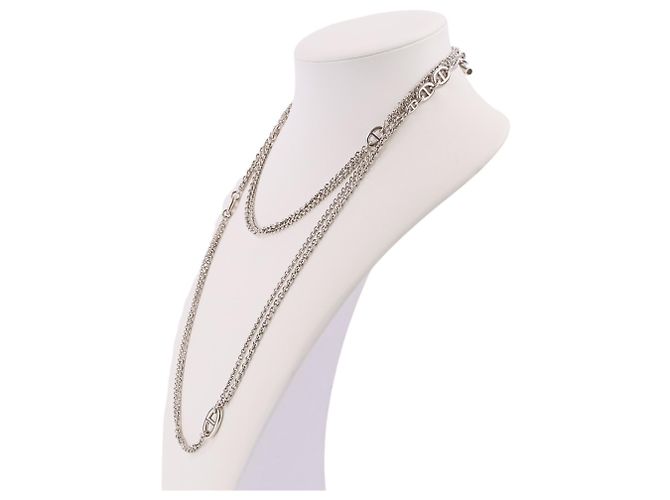 Hermès Colar longo Hermes Kara Silver Prata - vista 3