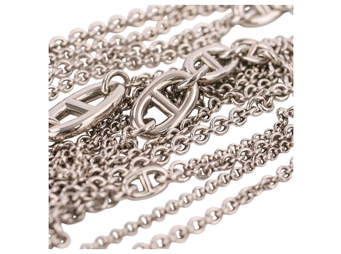 Hermès Colar longo Hermes Kara Silver Prata - vista 4