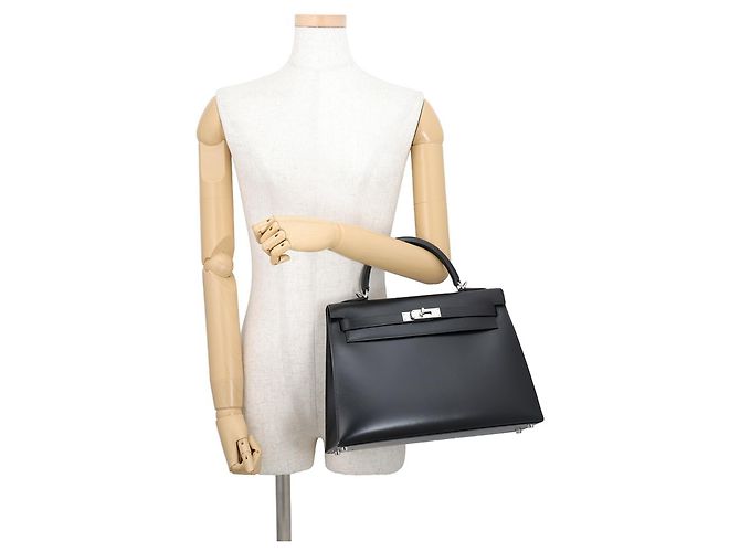Hermès Borsa Hermes Kelly 32 Nero - vista 5