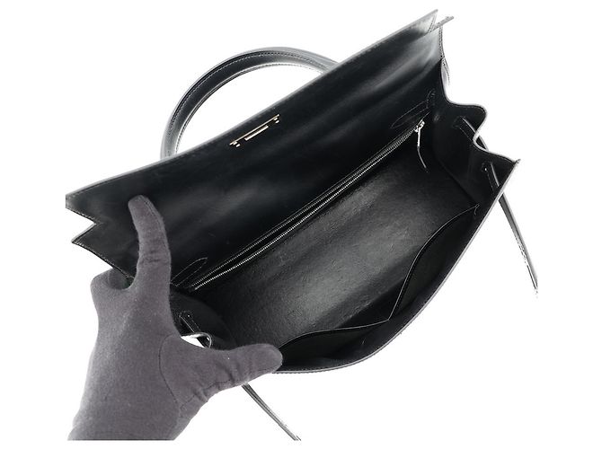 Hermès Borsa Hermes Kelly 32 Nero - vista 6
