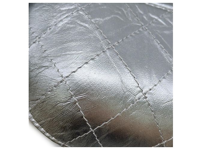 Borsa a tracolla con catena in pelle Chanel Gabrielle Argento - vista 6