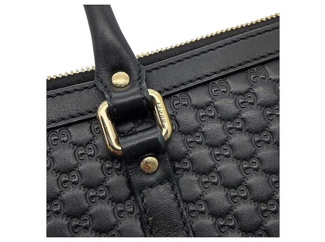 Gucci Microguccissima Leder Tote Bag Schwarz - Ansicht 12