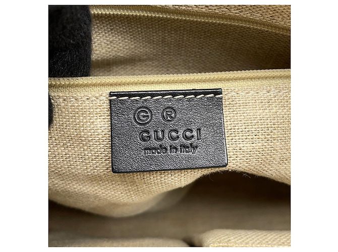 Gucci Microguccissima Leder Tote Bag Schwarz - Ansicht 17