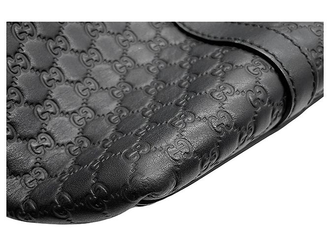 Gucci Microguccissima Leder Tote Bag Schwarz - Ansicht 7