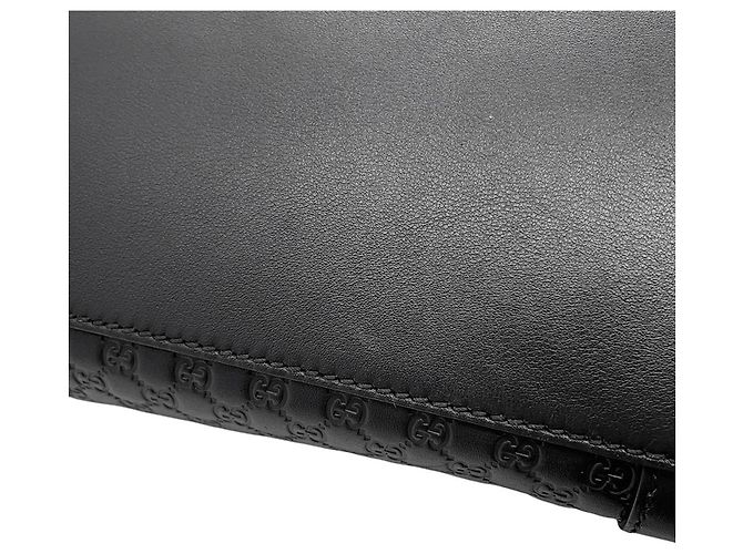 Gucci Microguccissima Leder Tote Bag Schwarz - Ansicht 8