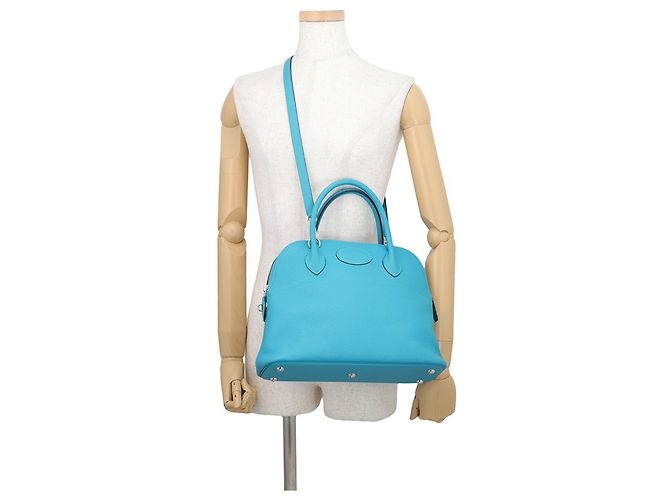 Hermès Borsa a tracolla Hermes Bolide 31 Turchese - vista 5