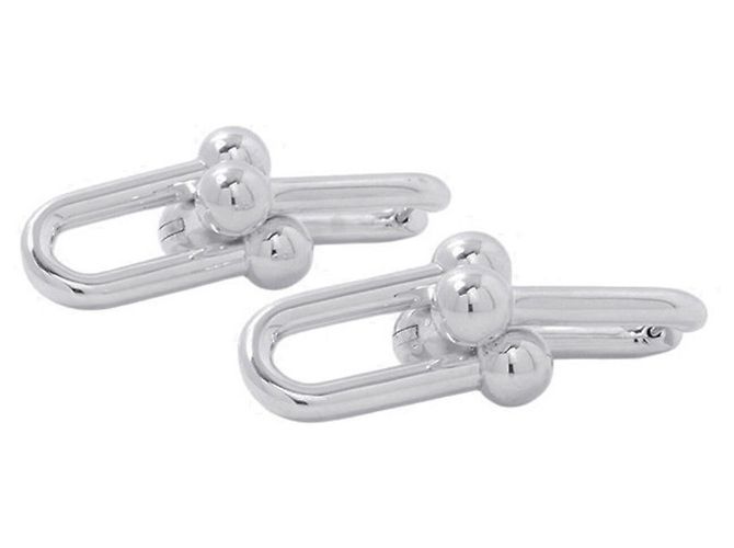 Autre Marque Orecchini Tiffany & Co. Hardware Link Extra Large in argento sterling - vista 2